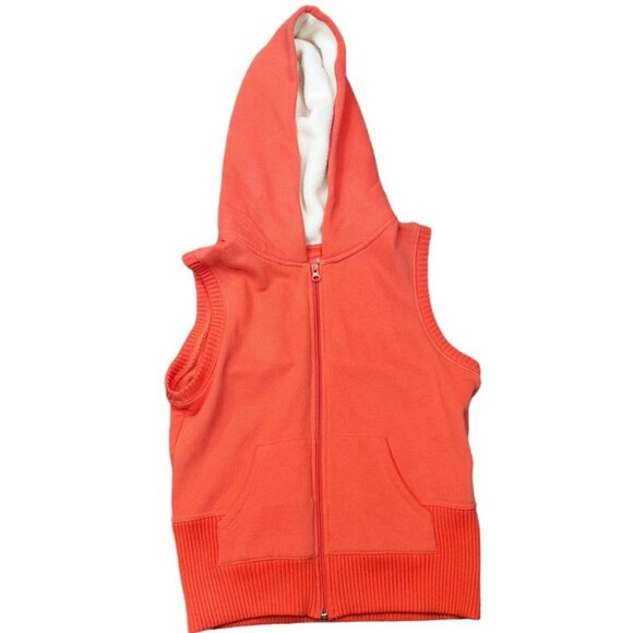 Arizona Jean Co Womens Fleece Hooded Lined Vest M NWT Peach Active - Picture 7 of 8